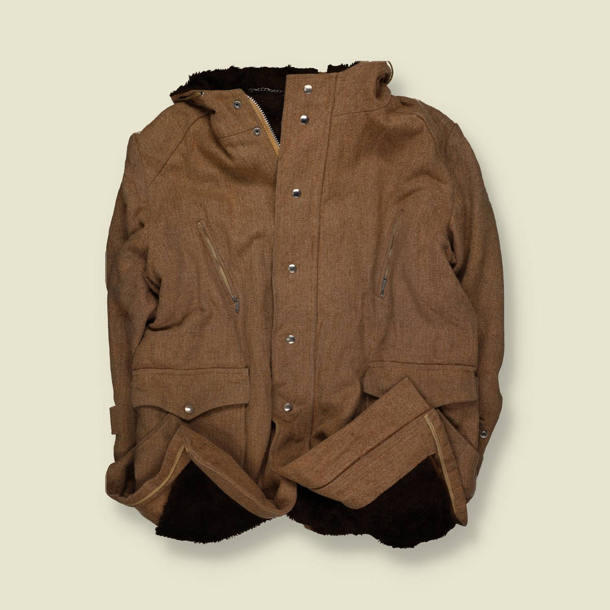 1970s | Heavyweight Duffle Coat | Brown - XXL