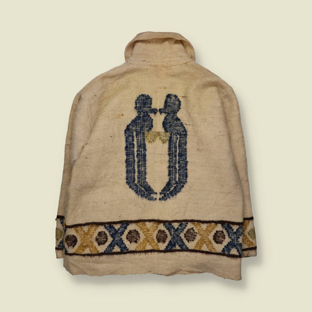 1960s | Embroidered Festival Coat | Cream - L