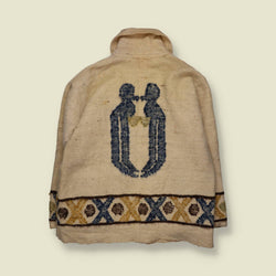1960s | Embroidered Festival Coat | Cream - L