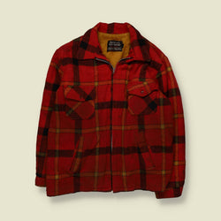 1970s | Oakbrook Sportswear Plaid Wool Hunting Jacket | Red - XL