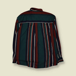 1990s | Natural Issue Striped Cotton Shirt | Multicolour - XXL