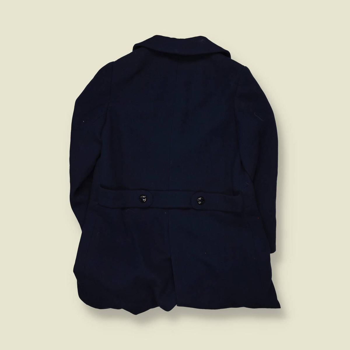 1970s | Lina Cavenello | Navy Single-Breasted Coat - 12