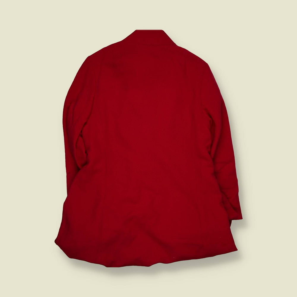 1960s | Red Single-Breasted Coat - 10