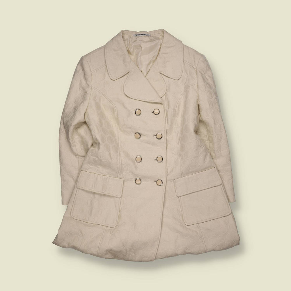 1970s | Hettemarks | Cream Double-Breasted Coat - 8