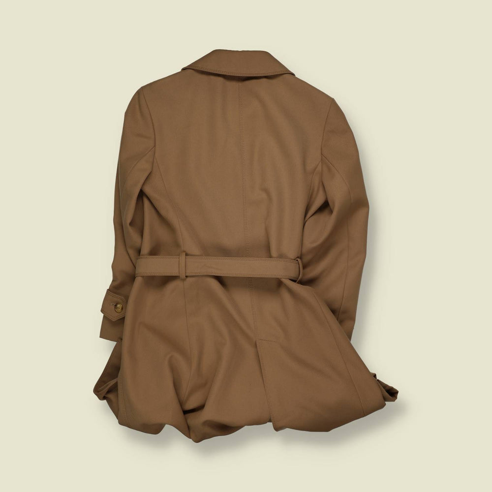 1970s | Del Oames | Camel Double-Breasted Belted Coat - 6