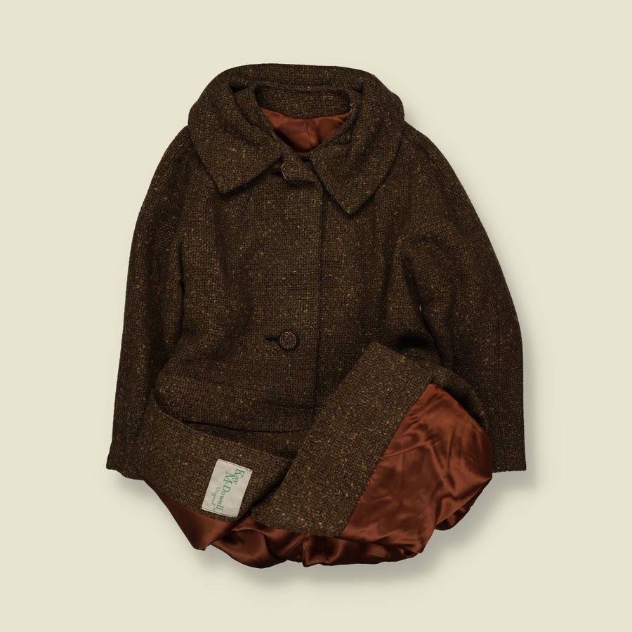 1950s | Kay McDowell | Brown Flecked Swing Coat - 12