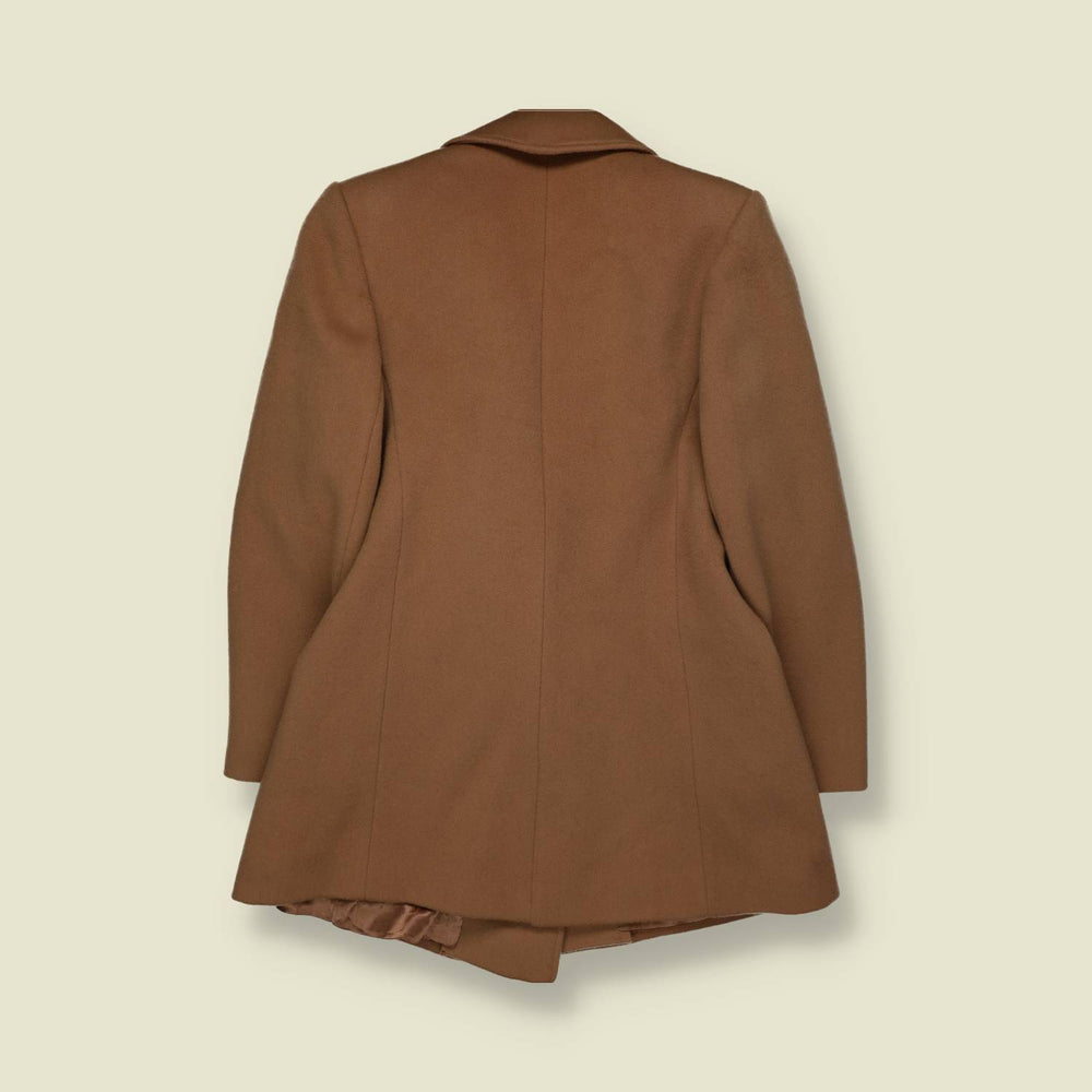 1980s | Larry Levine | Camel Double-Breasted Coat - 8