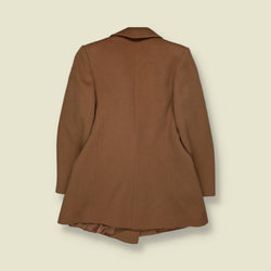 1980s | Larry Levine | Camel Double-Breasted Coat - 8