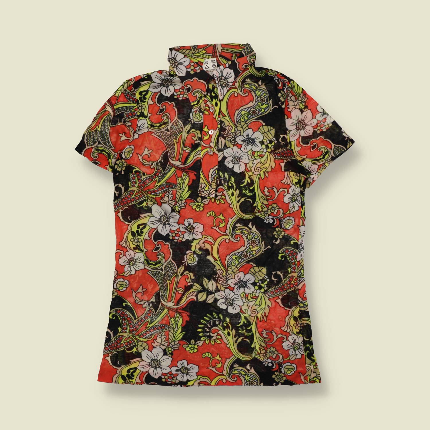 1970s | Acrylic Blend Printed Top - 8