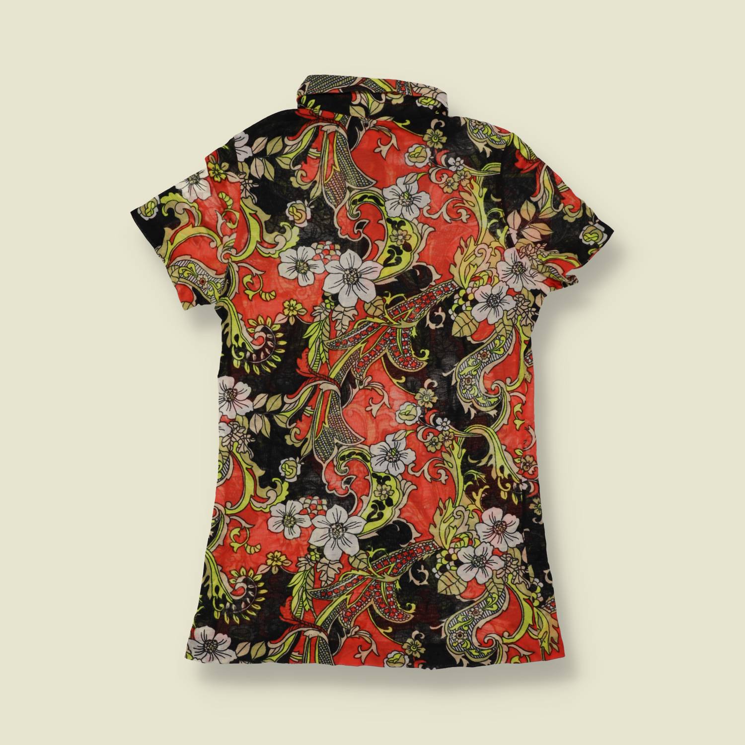 1970s | Acrylic Blend Printed Top - 8