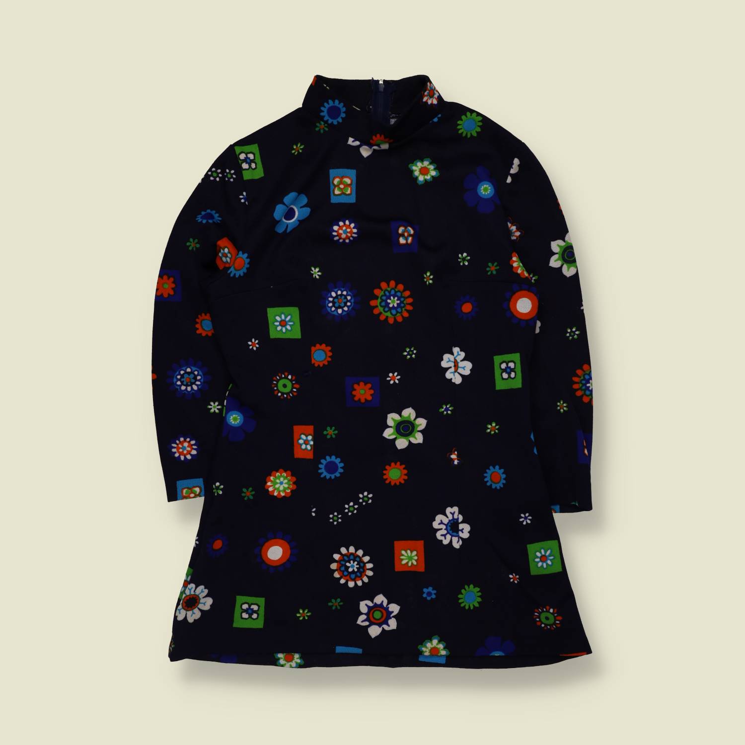 1970s | Polyester Blend Long Top - 8