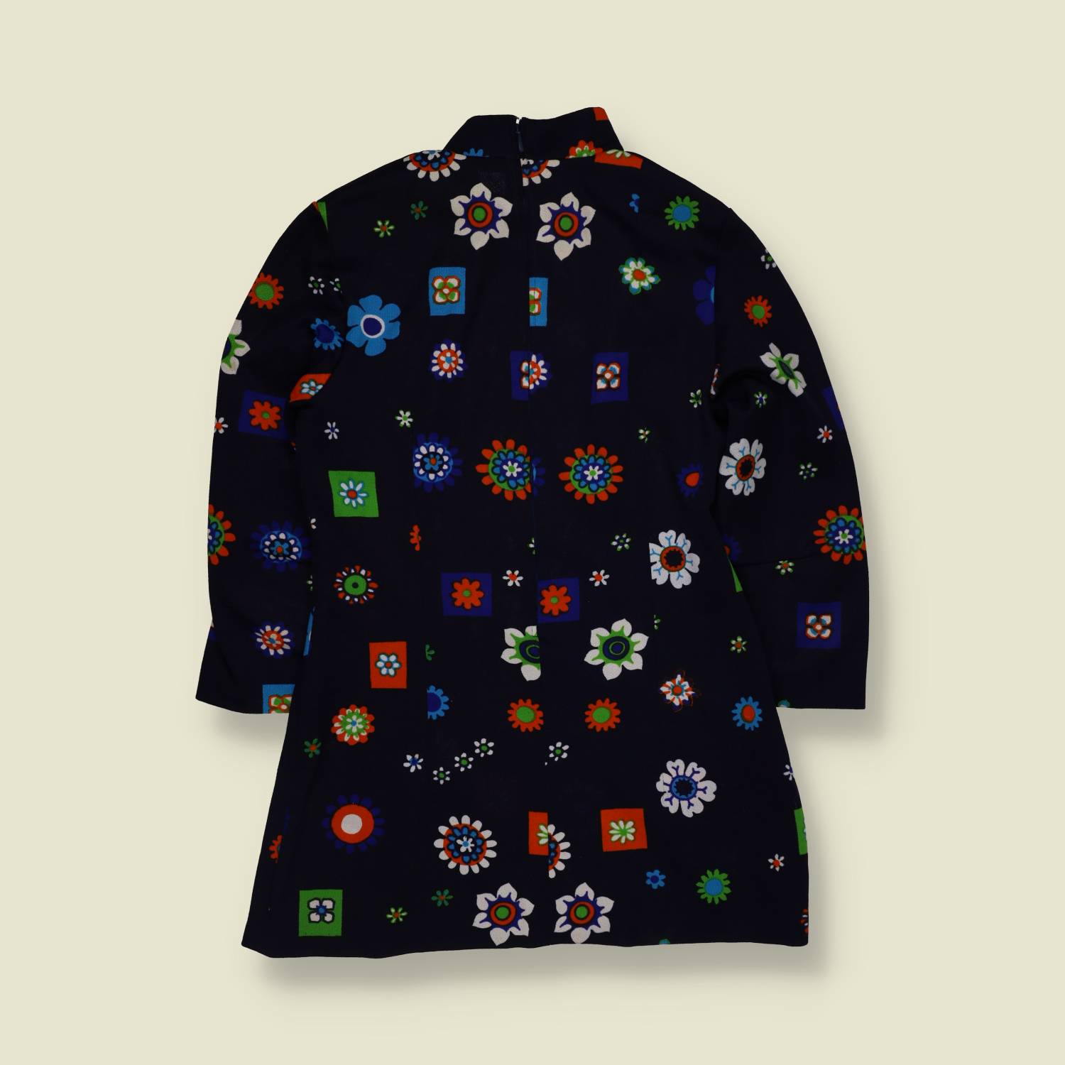 1970s | Polyester Blend Long Top - 8