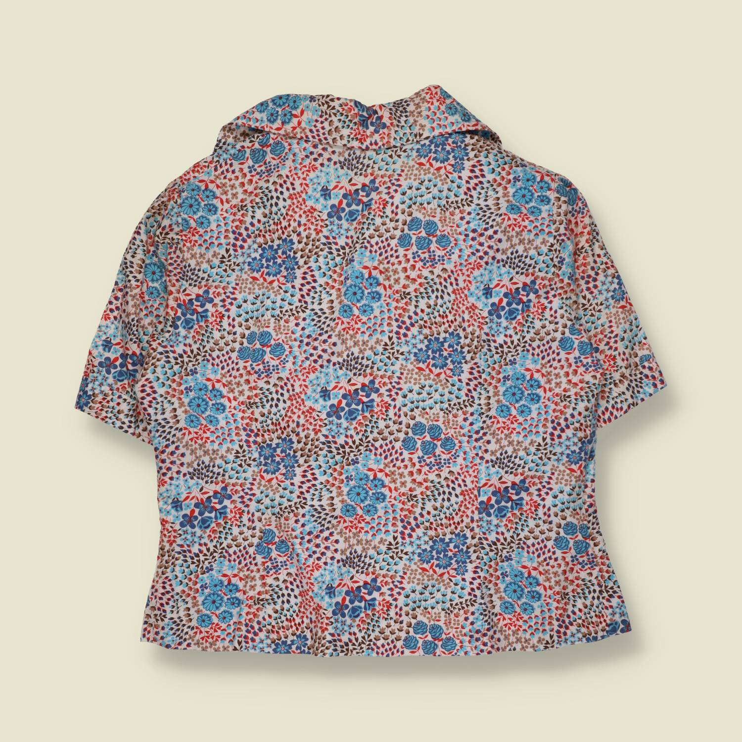 1970s | Cotton Blend Printed Top - 12