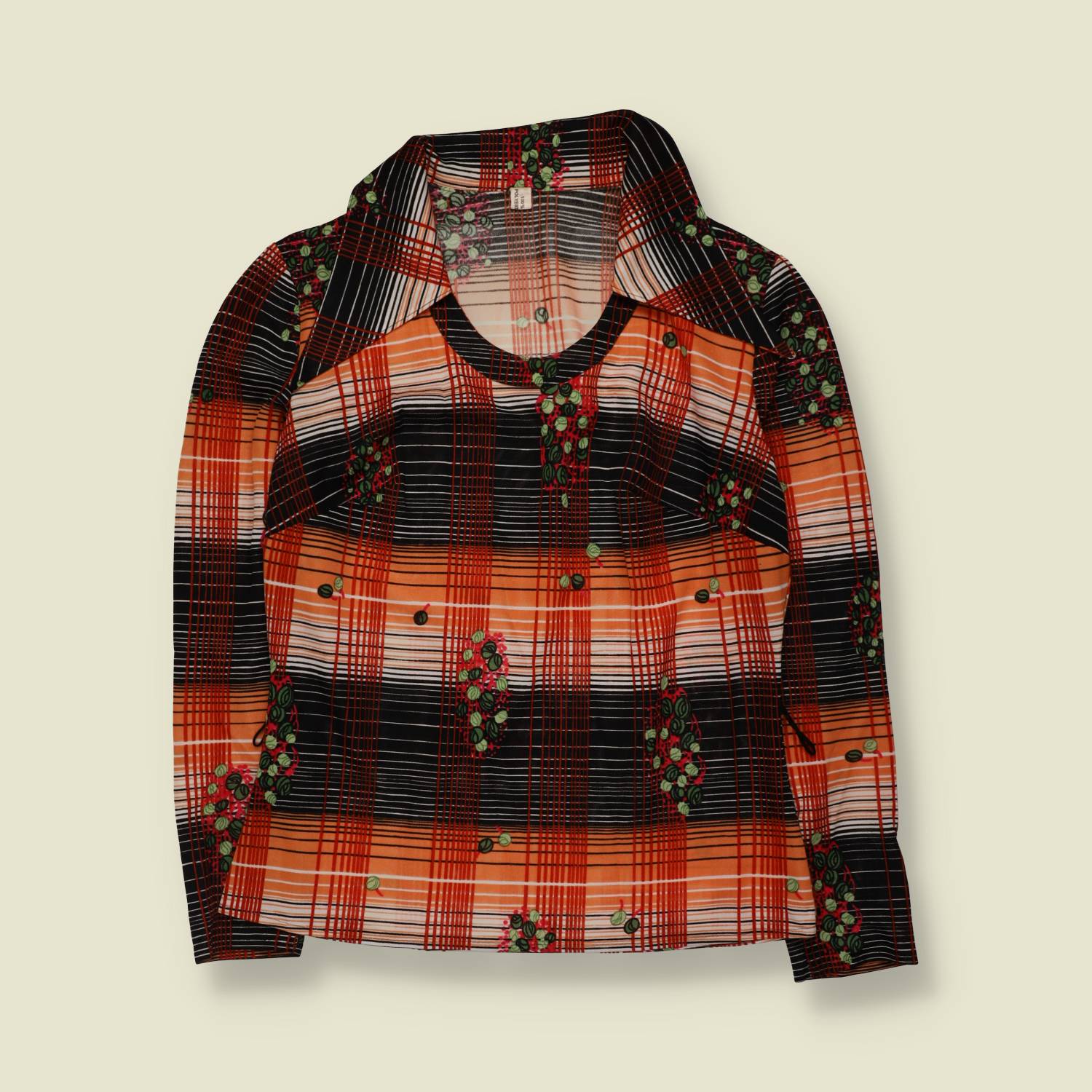 1970s | Poly Blend Printed Top - 10