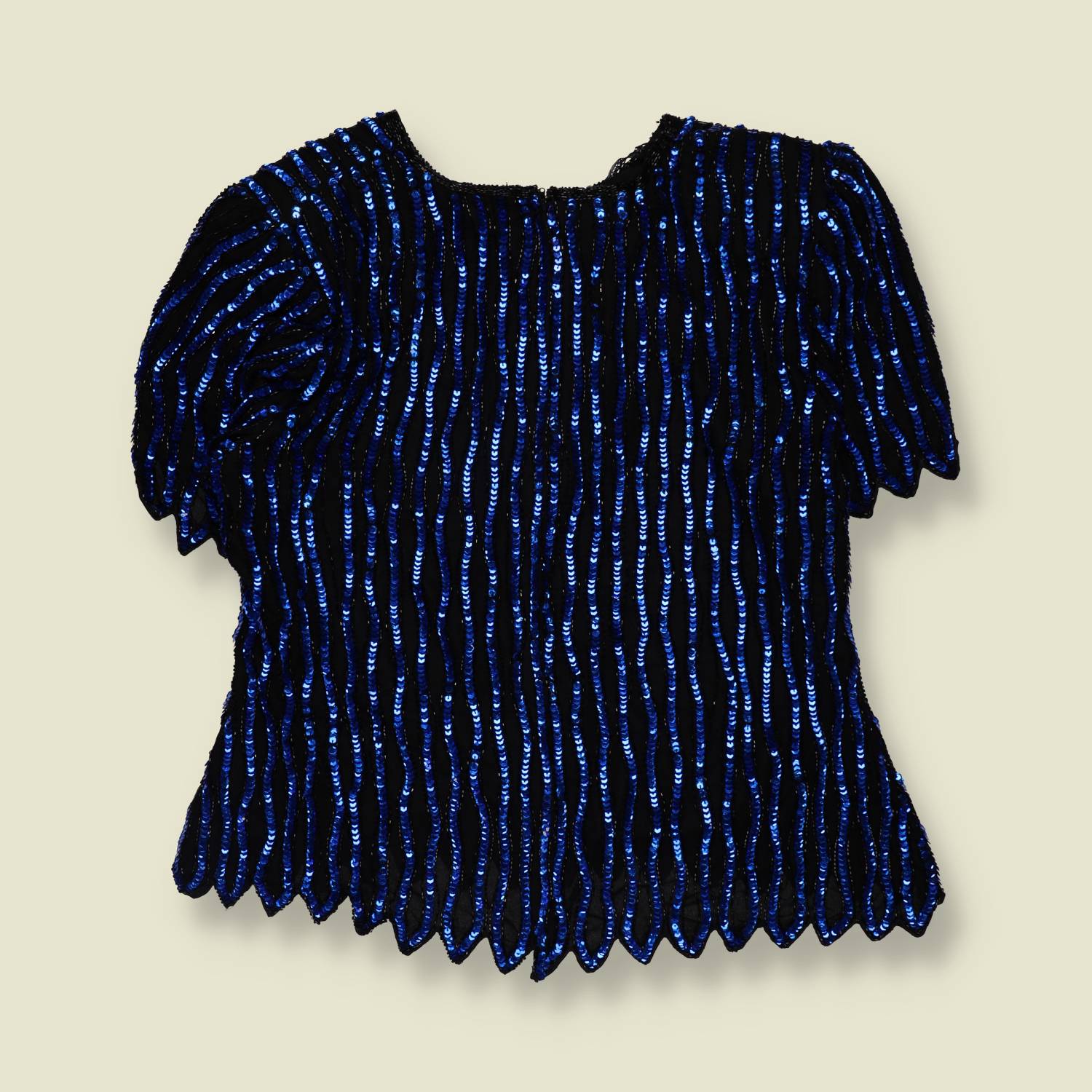 1980s | Stenay | Made in India | Beaded Silk Top - 16