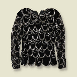 1980s | Beaded Silk Evening Top - 10