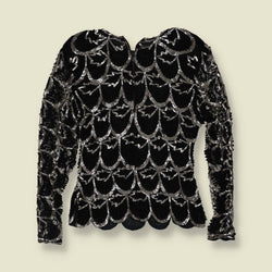 1980s | Beaded Silk Evening Top - 10