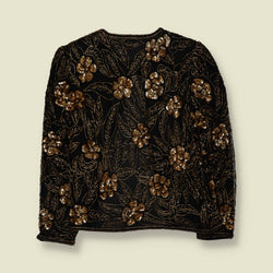 1980s | Mark & John By G | Made in India | Silk Embellished Evening Jacket - 10