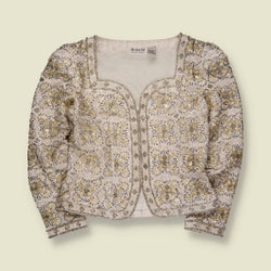 1980s | Black Tie | Beaded Embellished Jacket - 10
