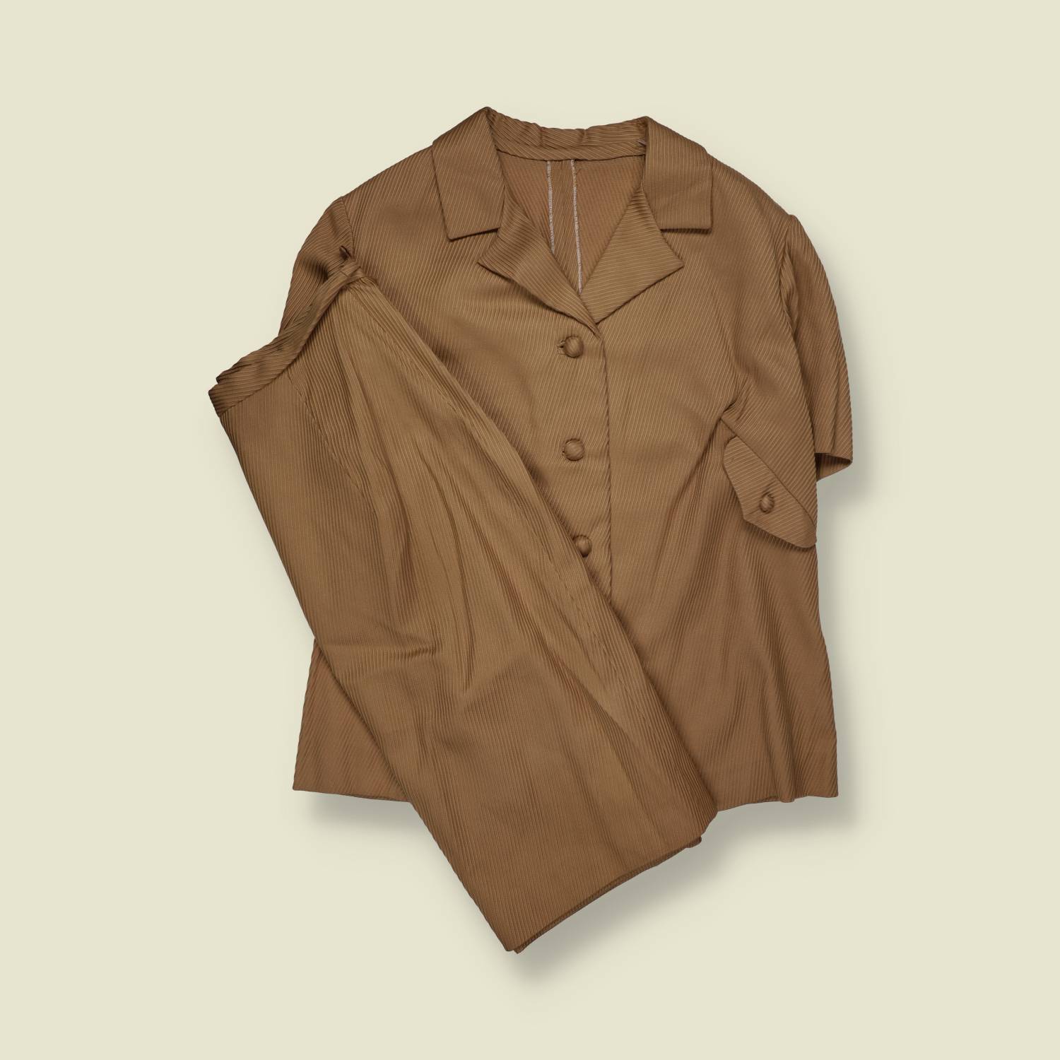 1970s | Brown Two-Piece Jacket And Skirt Set - 12