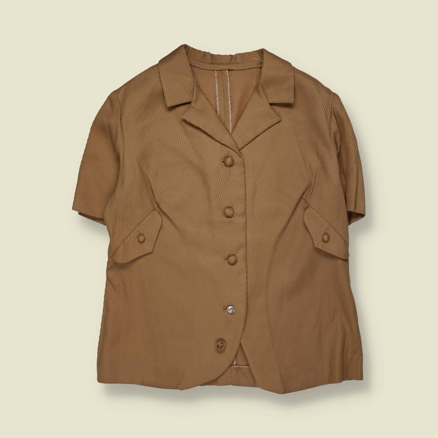 1970s | Brown Two-Piece Jacket And Skirt Set - 12