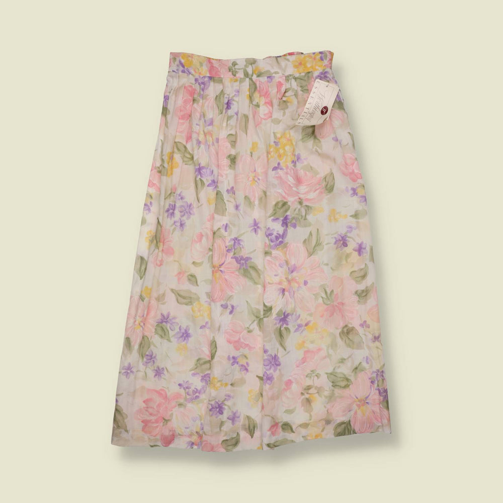 1980s | Worthington | Deadstock Floral Skirt | Made In USA - w30