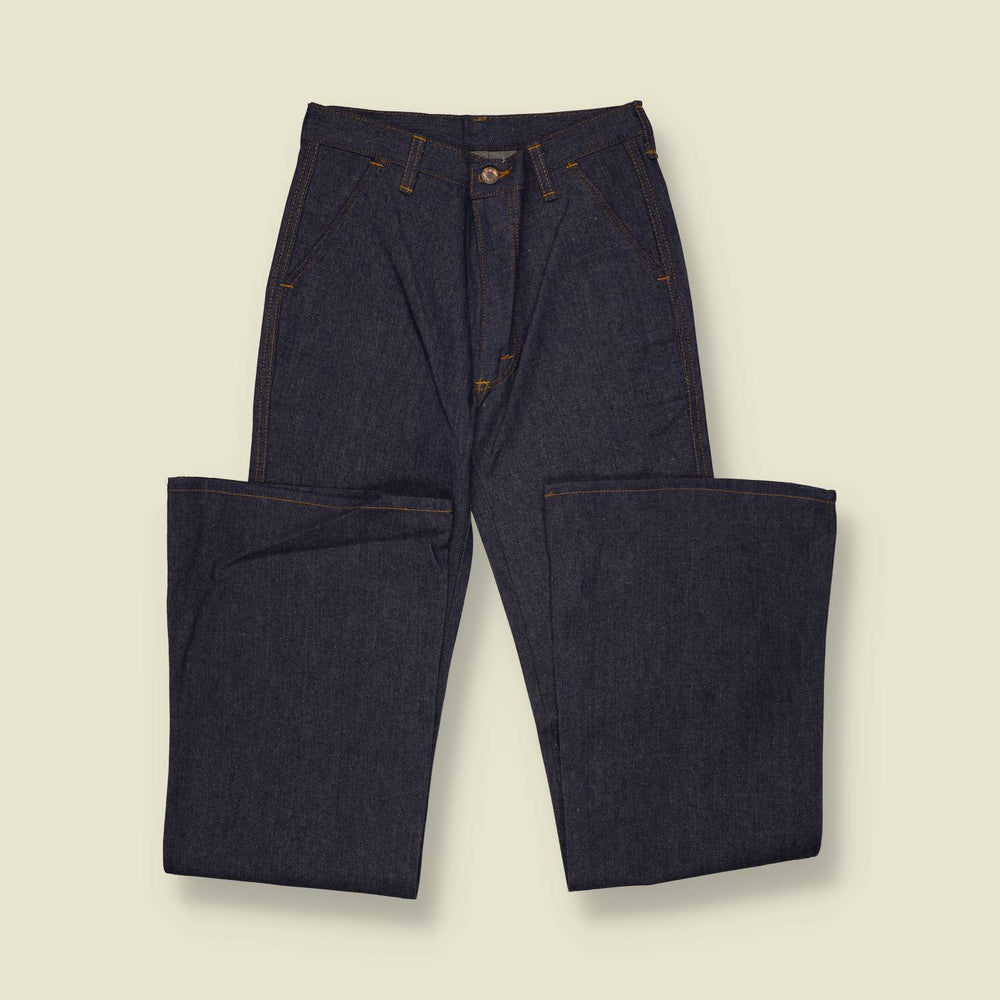 1970s | Deadstock Flared Jeans | Indigo - w26