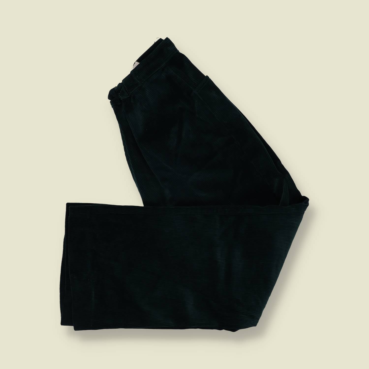 1970s | Flared Corduroy Trousers | Green - w28