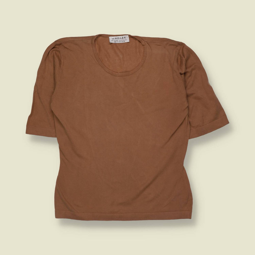 1980s | Jaeger | Made in Great Britain Cotton Tee - 10