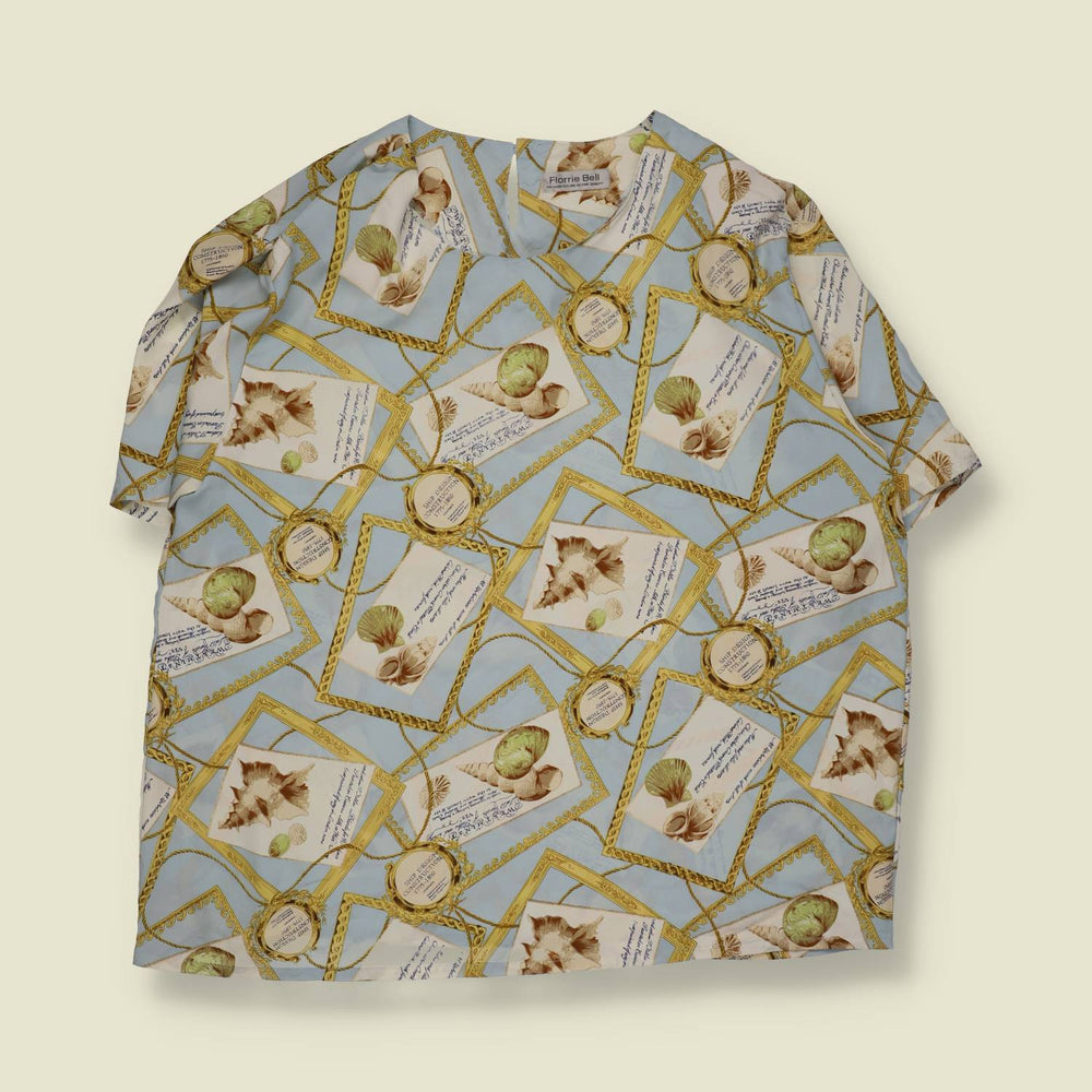 1980s | Florrie Bell | Baroque Print Blouse - 20