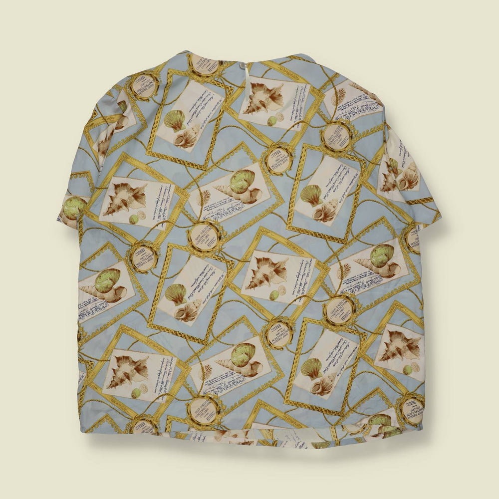 1980s | Florrie Bell | Baroque Print Blouse - 20