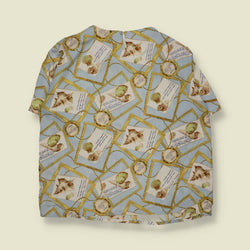 1980s | Florrie Bell | Baroque Print Blouse - 20