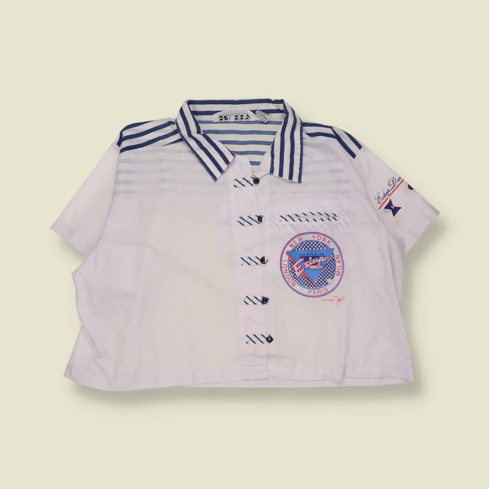 1980s | Esleep | Poly Cotton Blouse - 22