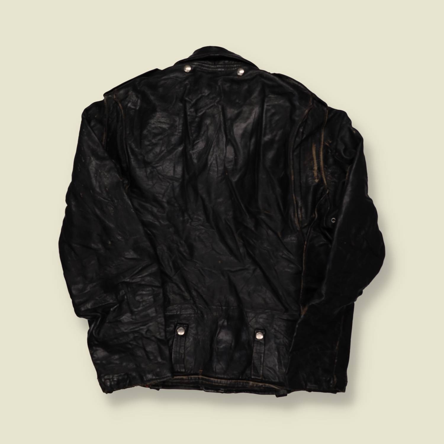 1970s Well Worn Biker Jacket - S/M