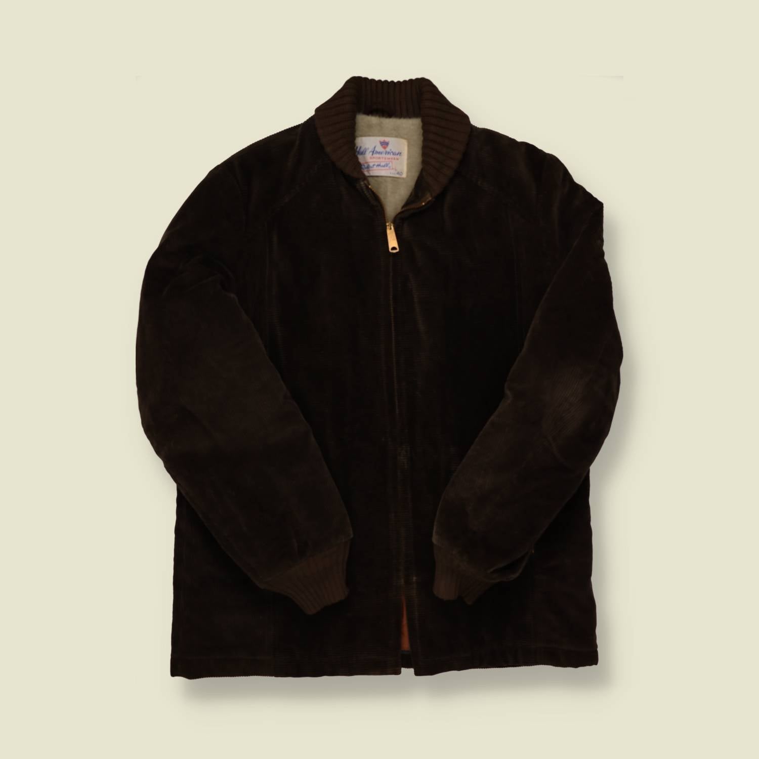 1960s Corduroy Bomber Jacket - M