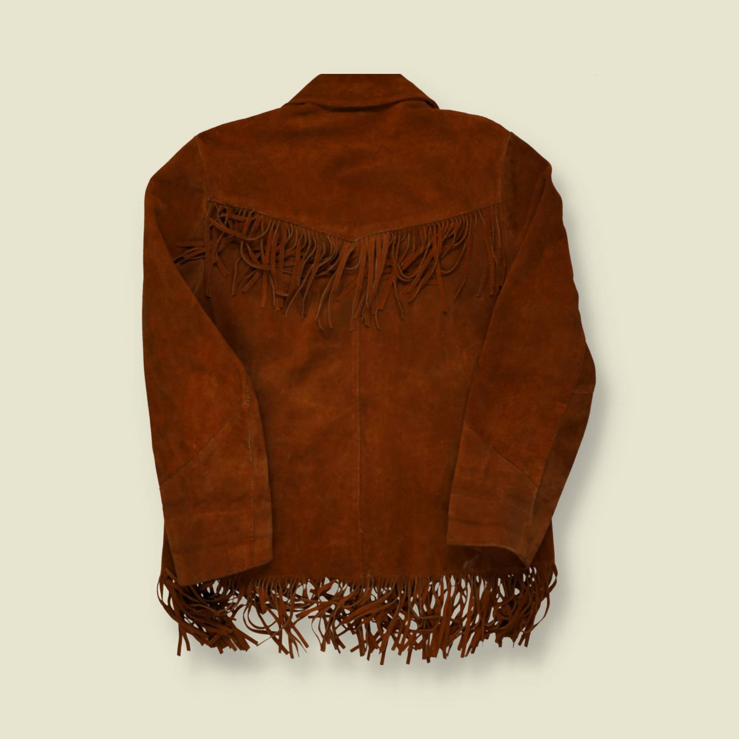 1970s Cowboy Suede Fringe Jacket