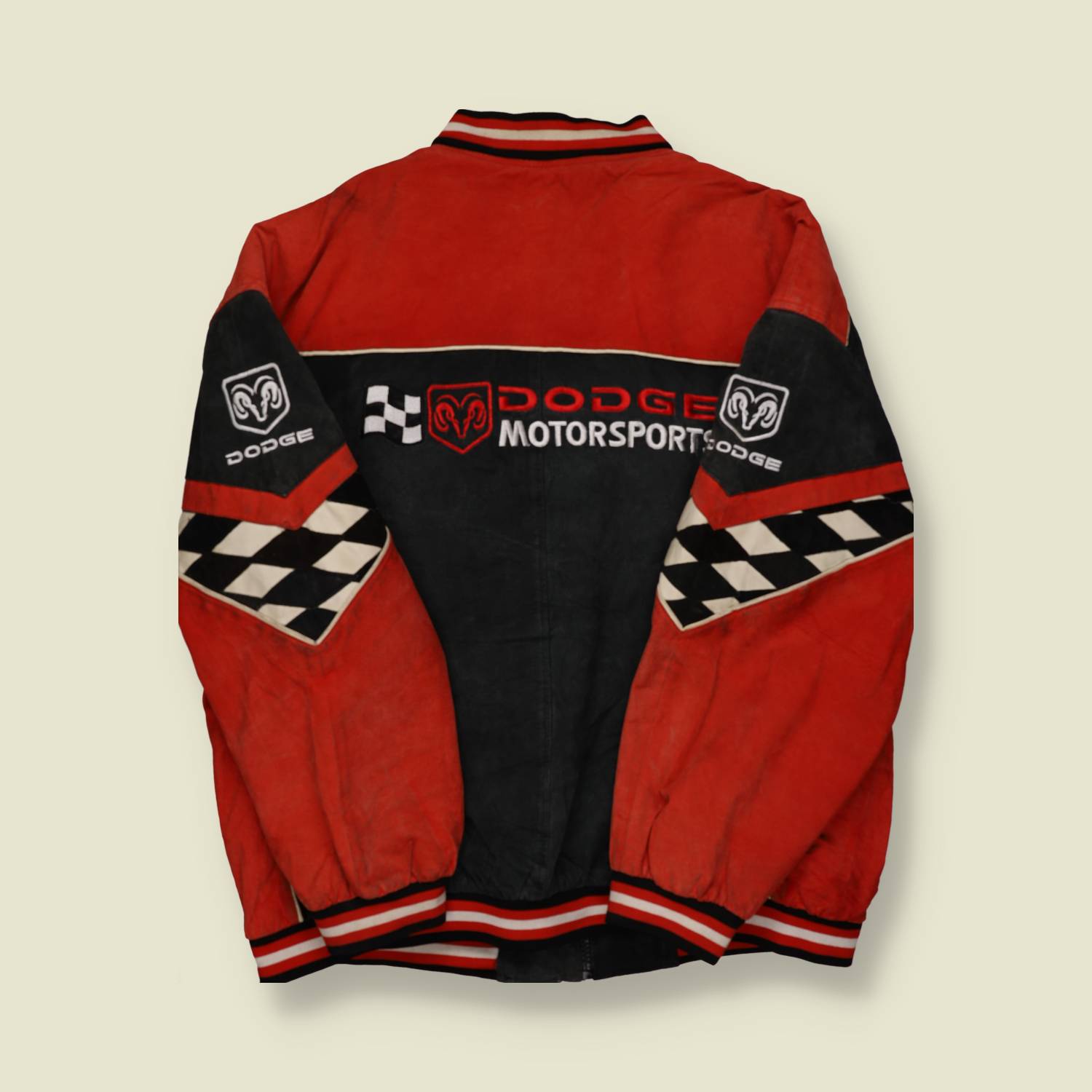 2000s Dodge NASCAR Leather Jacket - XXL