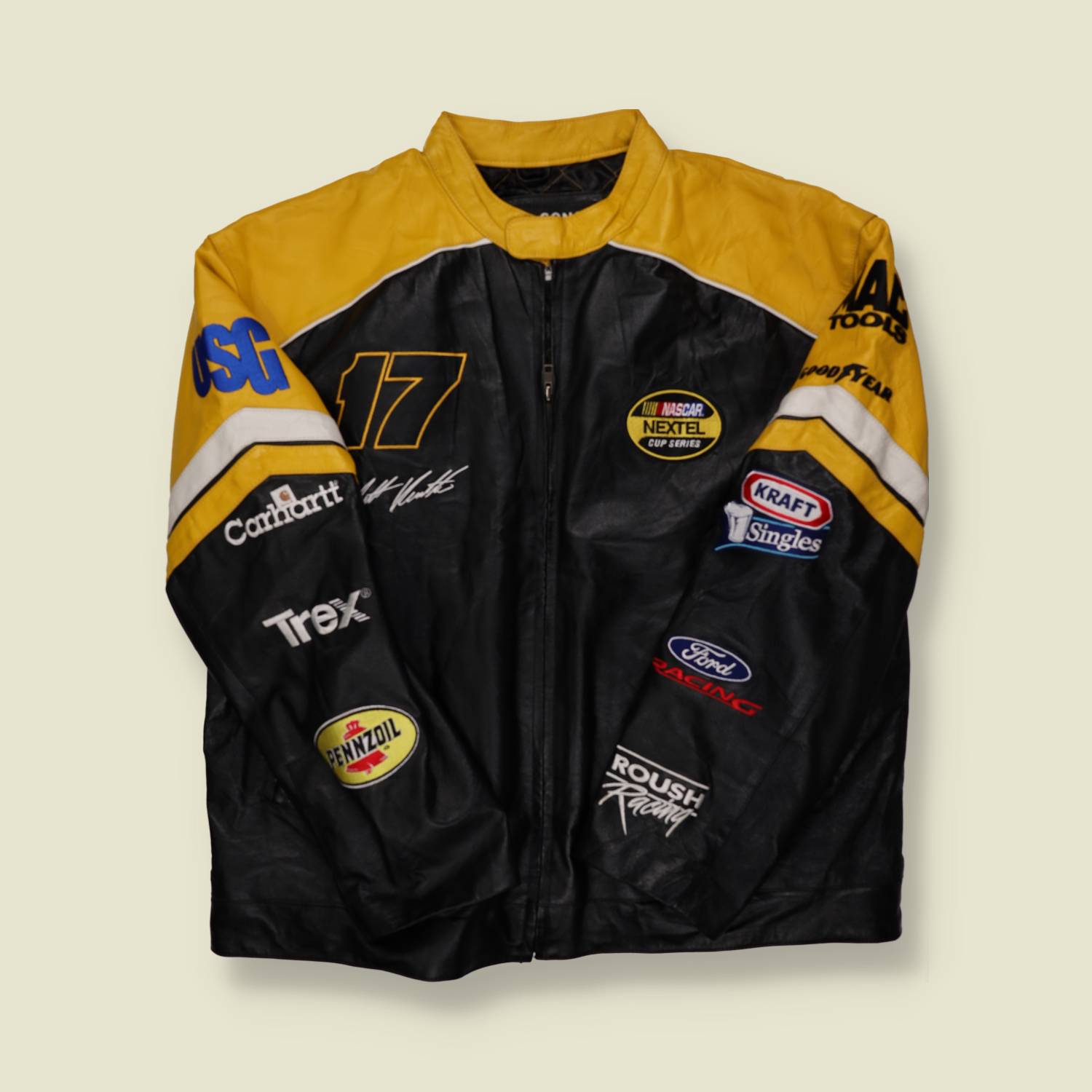 2000s De Walt NASCAR Leather Jacket - XL