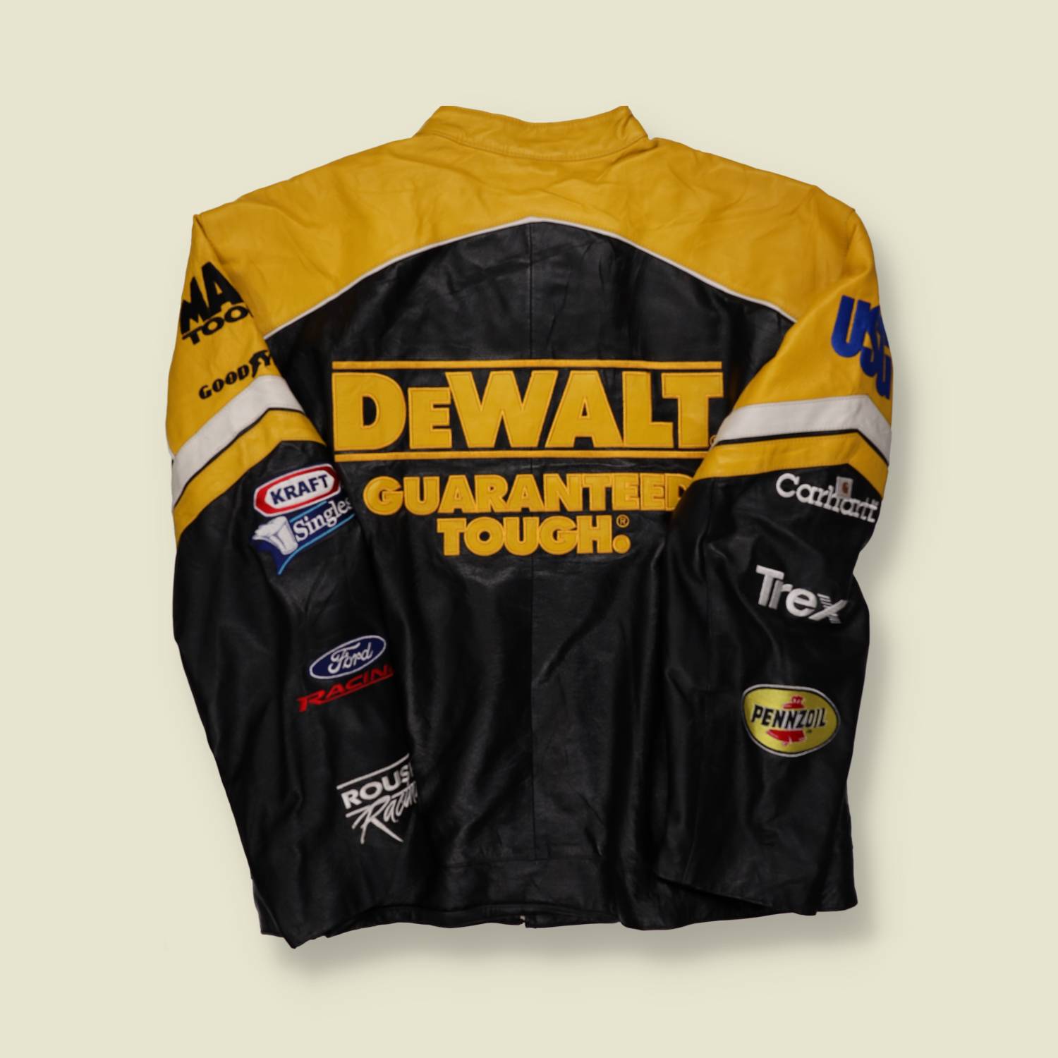 2000s De Walt NASCAR Leather Jacket - XL