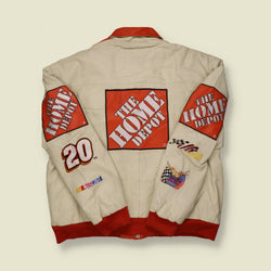 1990s/00s The Home Depot NASCAR Leather Jacket - XL