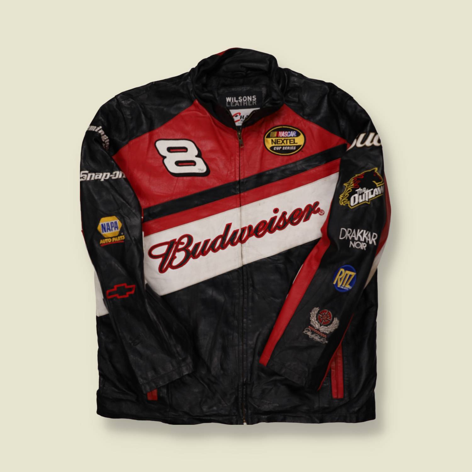 2000s NASCAR Budweiser Leather Jacket - M/L