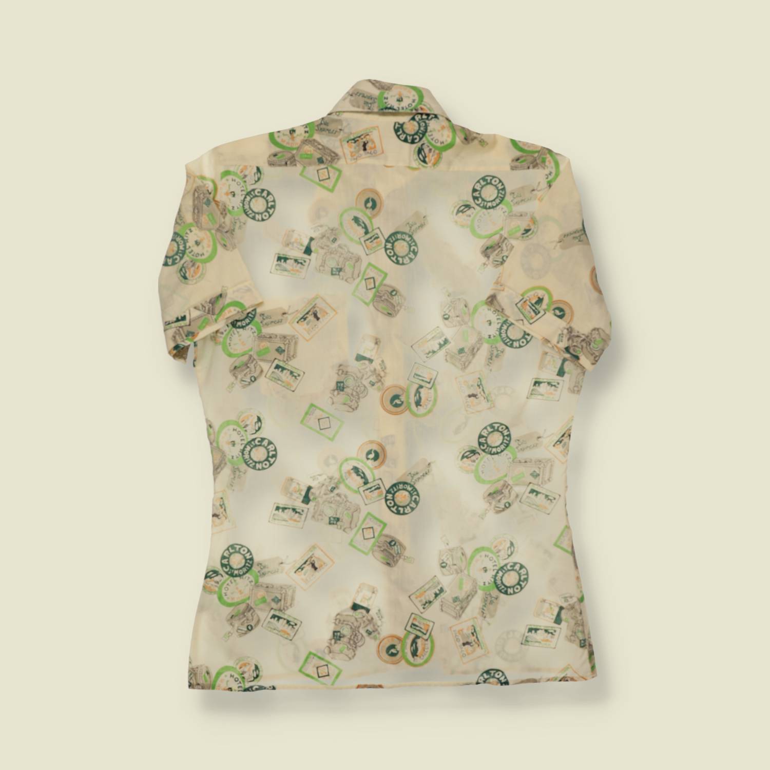 1970s Short Sleeve Print Shirt - XS