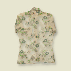 1970s Short Sleeve Print Shirt - XS