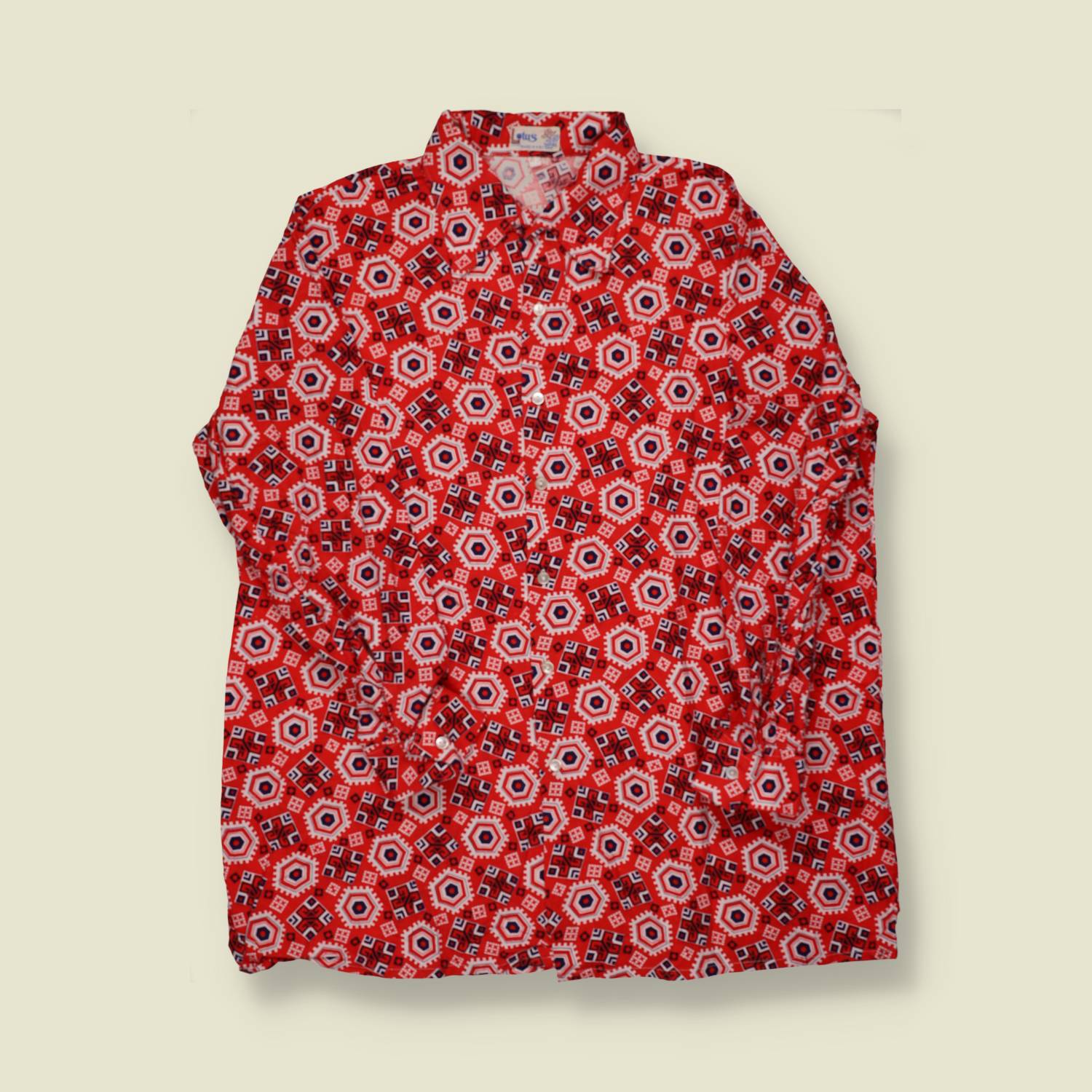 1970s Print Shirt - XL