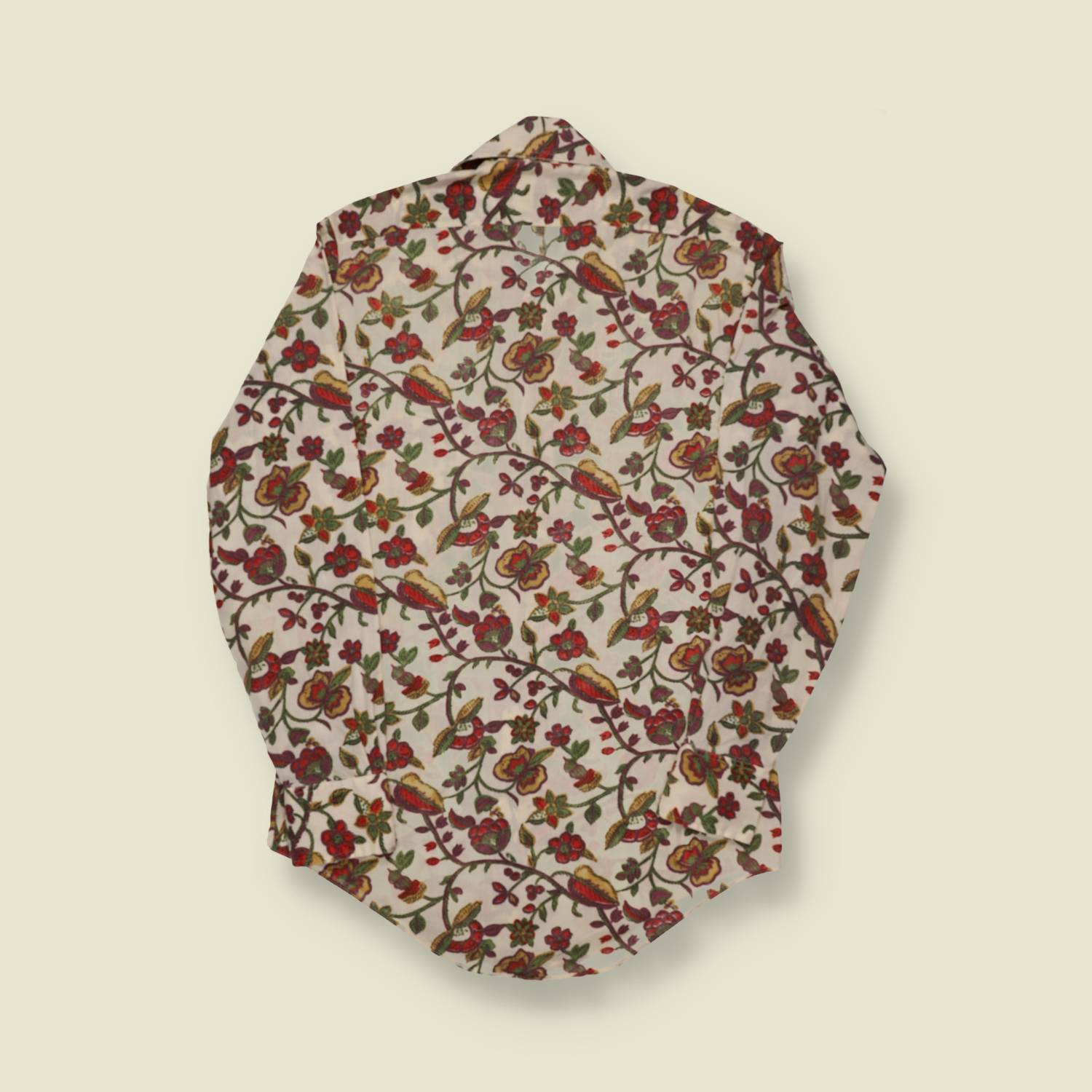 1970s Autumnal Print Shirt - S