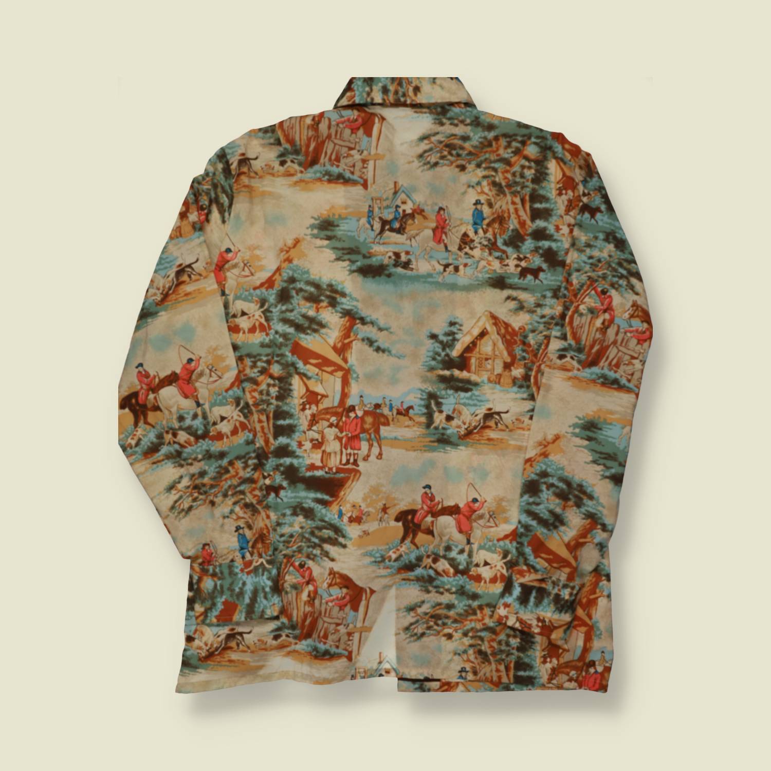 1970s Horse Print Shirt - M/L