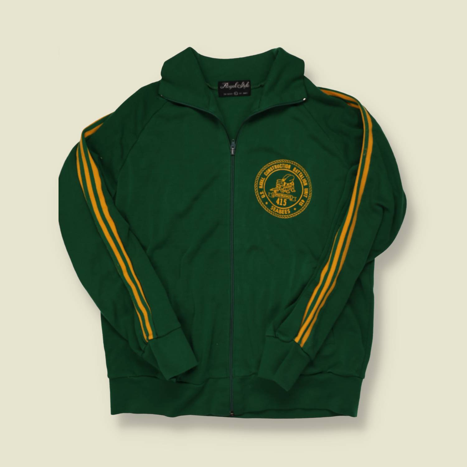 1980s US Navy Seabees Tracksuit Top - M/L