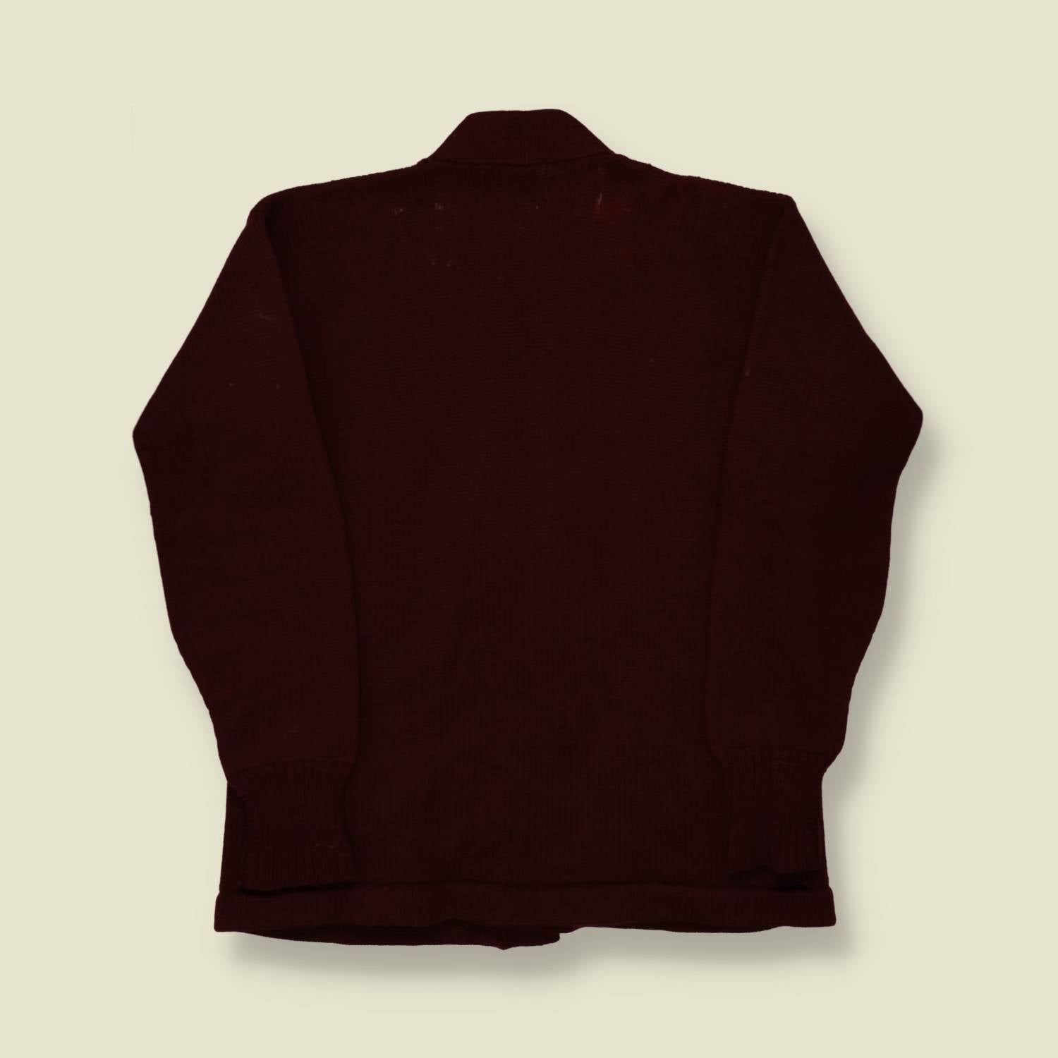 1940s/50s Football Button Letterman Cardigan - S/M