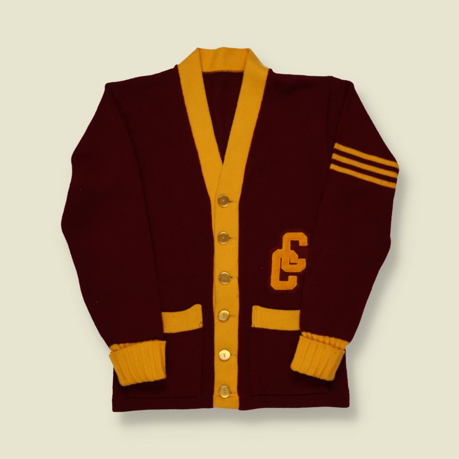 1940s/50s Letterman Cardigan - M