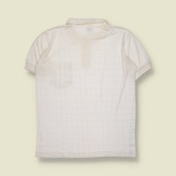 1980s | Dora Sports | Short Sleeve Polo Shirt | Windowpane Check – S